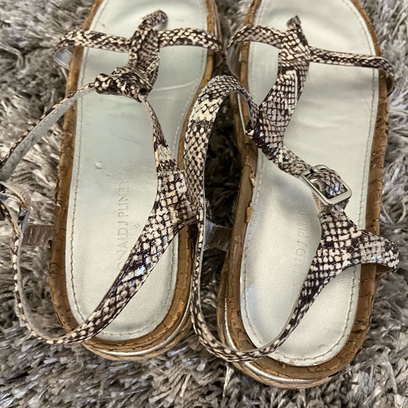 Donald J Pliner Cleo Snake Print Sandals - Picture 3 of 12